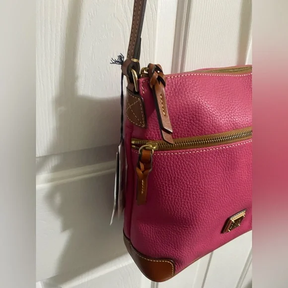 DOONEY AND BURKE …Hot Pink Leather Crossbody Bag - Picture 15 of 15